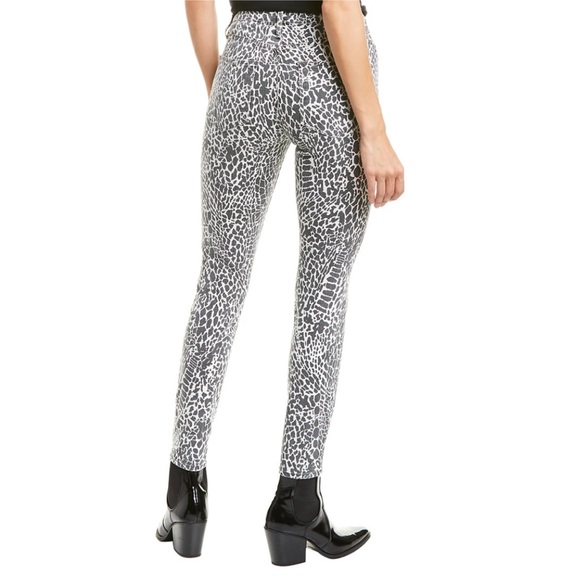 FRAME Denim Le High Animal Print Skinny Jeans In Noir Multi Sz 24 - Picture 3 of 10